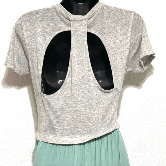 Funktional Anthropologie Woman Gray Green Short Sleeve Dress Size S - Picture 9 of 16